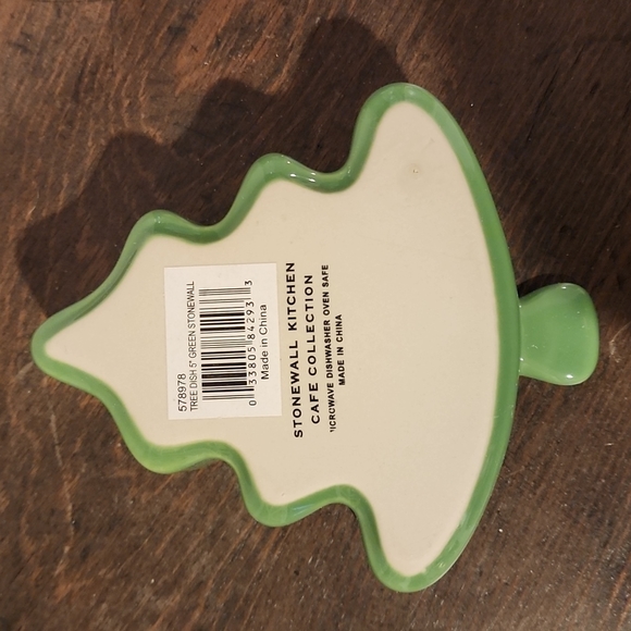 Stonewall. Green Christmas Tree Dish. - Picture 2 of 5